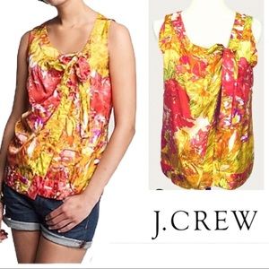 J Crew Silk Impressionist Floral Cami Size 6